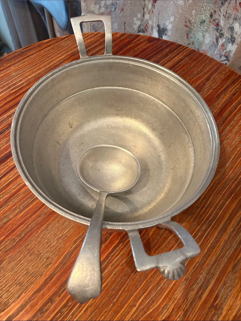 Vintage WILTON Armetale Metal/Pewter Ploug Tavern Soup Tureen w/ Lid and Ladle.